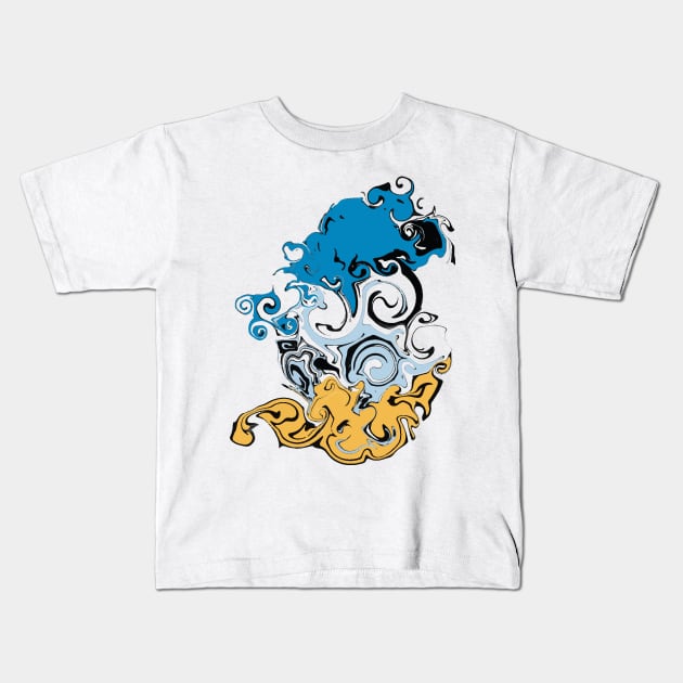 Trippin Donald Duck Kids T-Shirt by fatpuppyprod